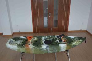 Quality Innovative Design Kids Plastic Kayak Military Camo Painted Child Boat Adjustable Rod Holder wholesale