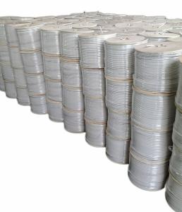 Quality F660BV-BW 75 ohm RG6 Coaxial Cable With PVC Jacket RG Type Coaxial Cable wholesale