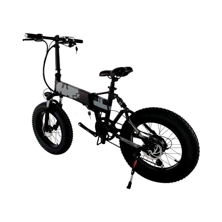 Double Suspension 20 Inch Electric Folding Fat Tire Bike