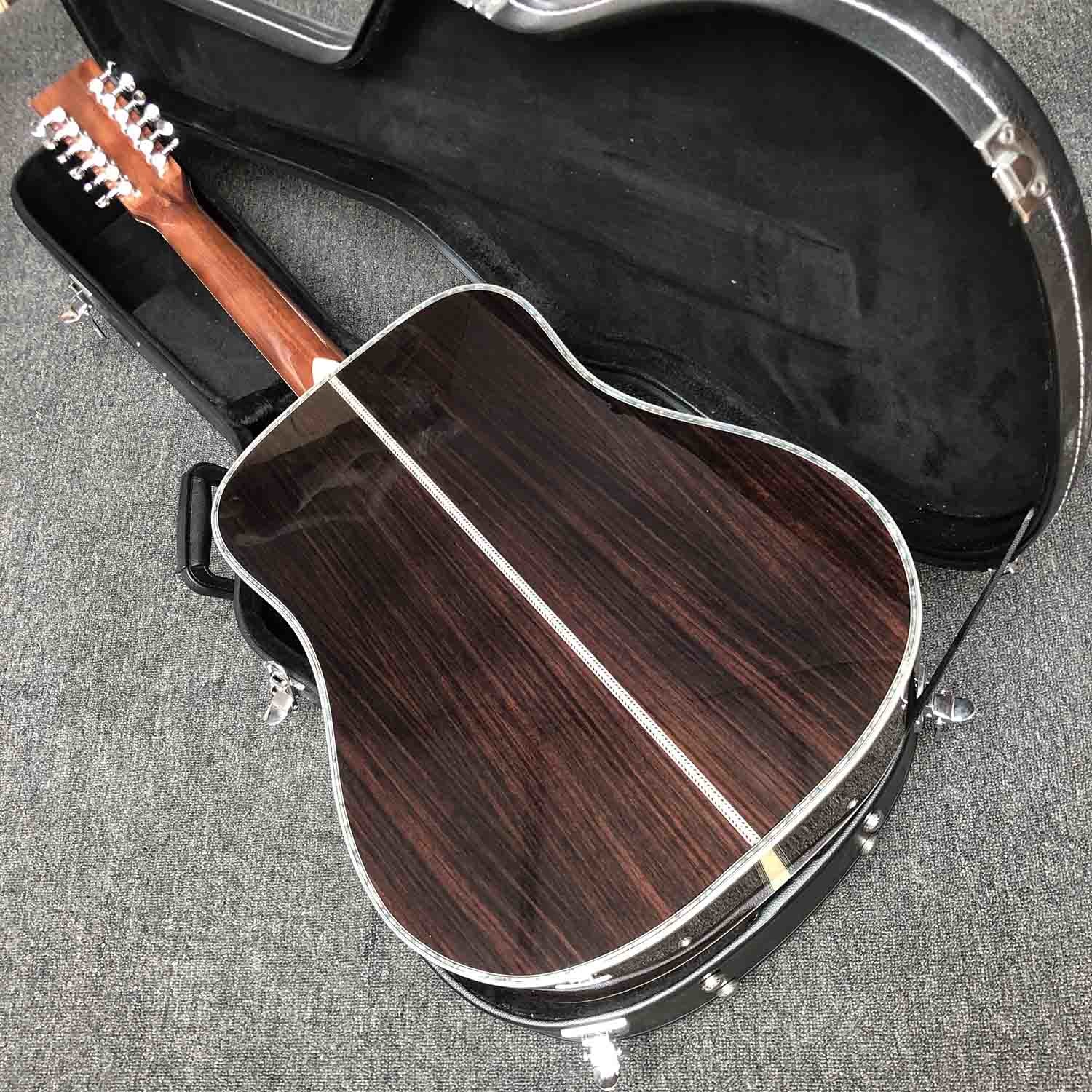 Custom Solid Spruce Top 12 Strings Acoustic Guitar 41 Inch Dreadnought Guitar