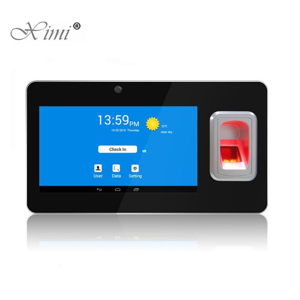 7 Inch Touch Screen Android SMS Biometric Fingerprint Time Attendance Machine With GPRS For School Students