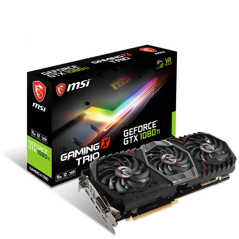 MSI GTX 1080 Ti Nvidia Gaming Graphics Card 352 BIT 11GB GDDR5X PCI - E 3.0