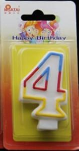Quality 7.5*4.5*1.4cm Number Birthday Candles wholesale