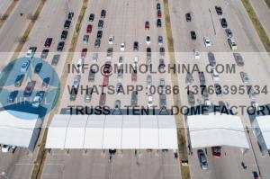 Quality Drive Thrugh Aluminum Alloy Vaccine Hospital Tent Screening Structures wholesale