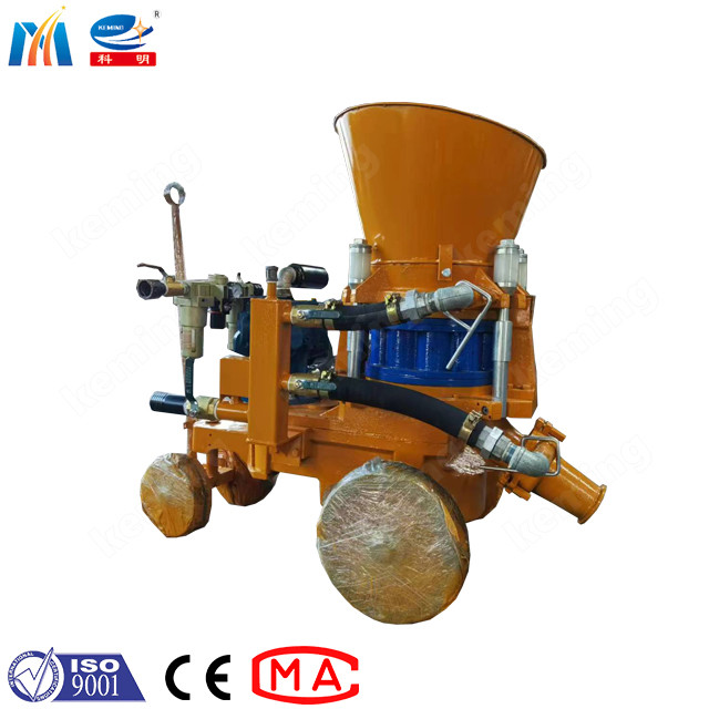 Air Consumption KPZ 3 Qneumatic Dry Shotcrete Machine 13 M3 / Min With Spraying Nozzles