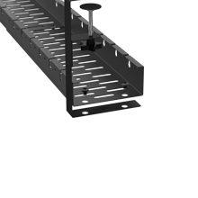 Sturdy Metal Cable Tray Basket with Clamp The Ultimate Under Desk Cable Management Tool