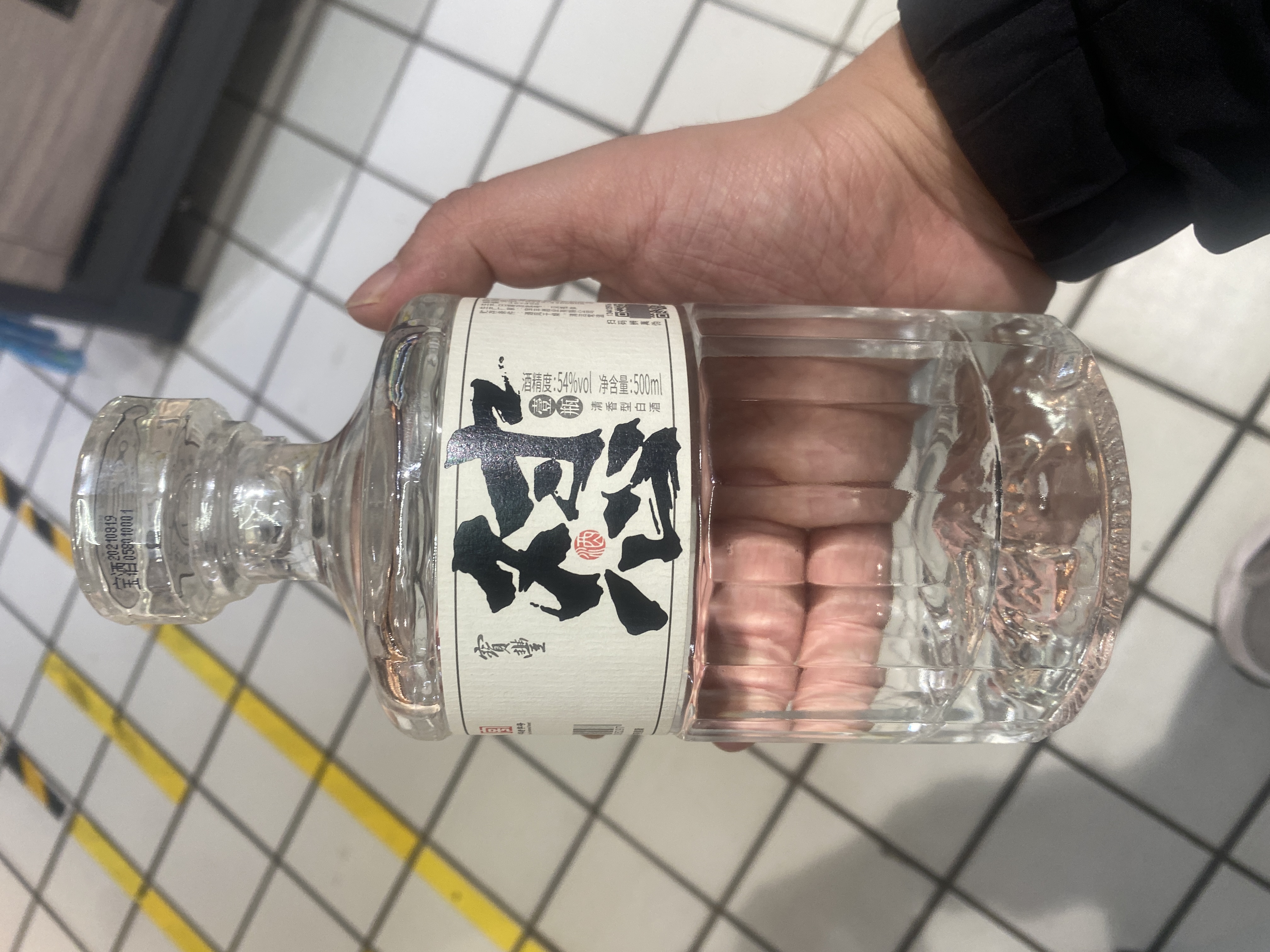 Clear Hot Stamping Glass Bottle for Whiskey Wine Juice 500ml 750ml Alcoholic Beverage
