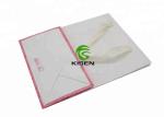 Glitter Ribbon Paper Shopping Bags With Handles , Luxury Printed Shopping Bags
