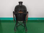 Ceramic Pizza Charcoal Kamado Grill 21.5 Inch BBQ Bamboo Shelves And Handle