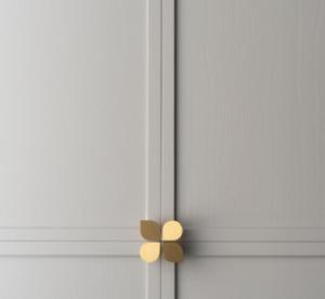 Quality OEM 20mm Aluminium Petal Kitchen Cupboard Handles For Cabinet wholesale