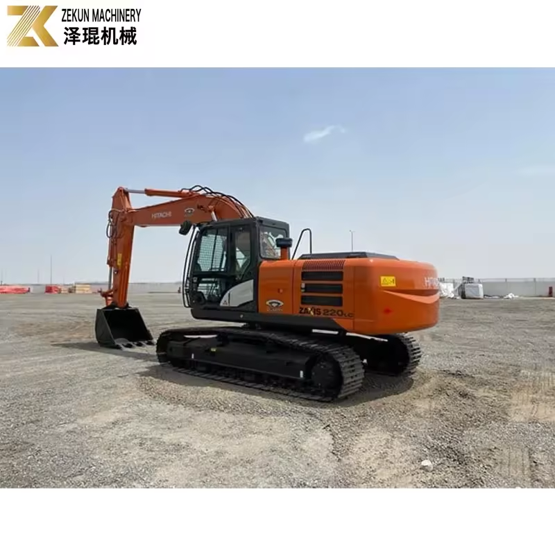 Medium Size ZX220LC Excavator With For Construction Digging 22 Ton Used Hitachi 220
