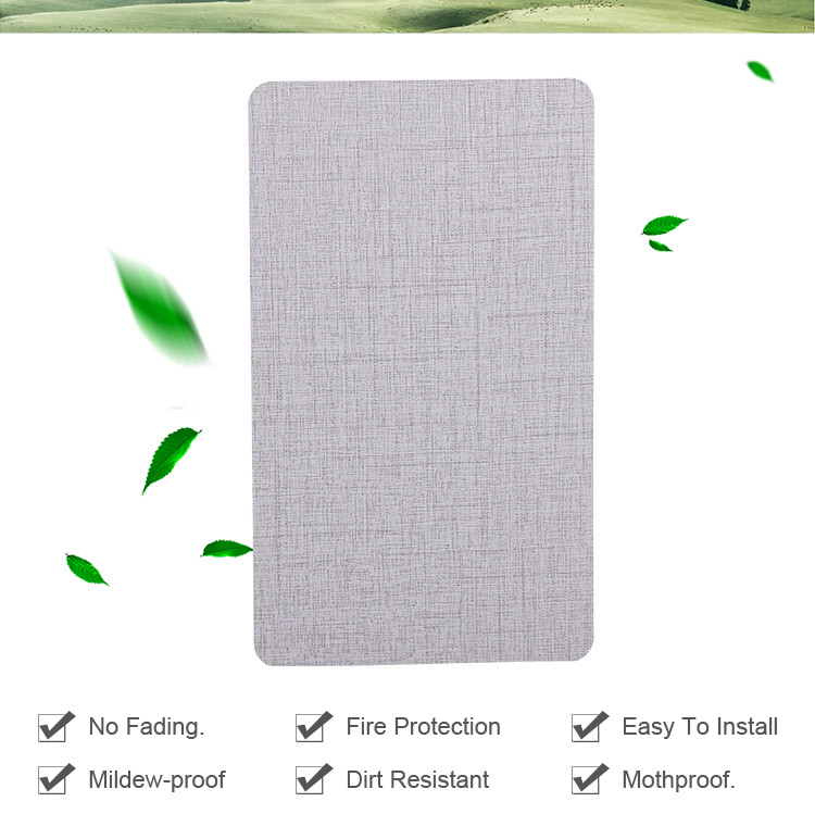 Waterproof Fabric Bamboo Charcoal Wood Veneer Wall Panels Mould Proof