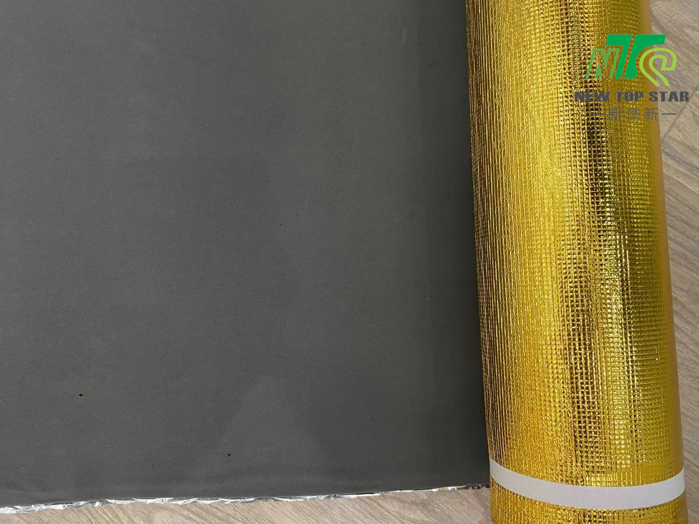 EVA Acoustic Laminate Flooring Underlayment 110kg/M3 Golden Foil 3mm ISO