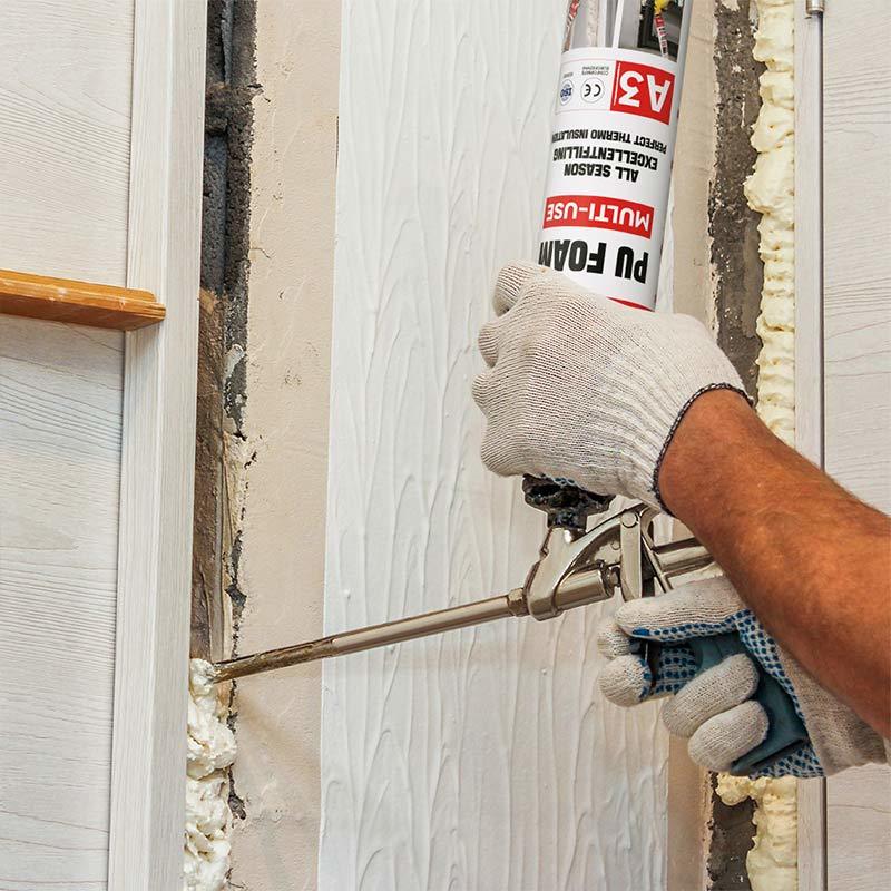 OEM Polyurethane PU Foam Spray Weather Proof For Doors Installation