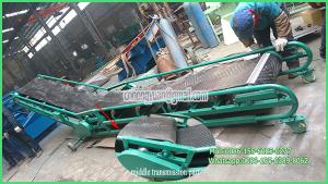 Quality vehilce unloading briquette coal roller belt conveyors wholesale