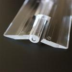 OEM Long Clear Acrylic Piano Hinge PMMA Plastic Hinges For Plexiglass