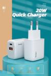 Essager 2021 YuRoom PD QC 20W Mobile Chargers USB Type C Charger Cable USB 100