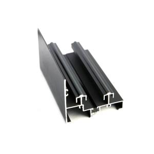 Quality OEM 0.8mm Black Anodized Aluminum Door Profiles wholesale