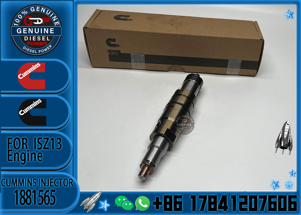 New fuel injector 1881565 common rail injector 1881565 for diesel fuel engine DC13 1933613 2057401 2058444 2419679