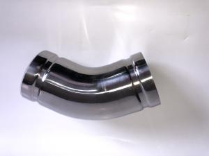 Quality OEM 45 Degree Elbow Pipe Fitting , Polishing Stainless Steel Grooved Couplings wholesale