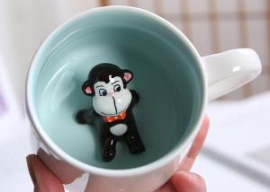 Quality Cartoon Glaze Animal 3D Personalised Ceramic Mugs wholesale