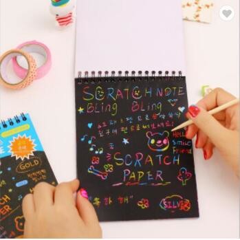 Scratch And Stencil Kids Book Printing Softcover Self Publishing Children'S Picture Books