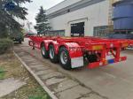 Skeleton 3 Axles 40 Feets Container Semi Trailer