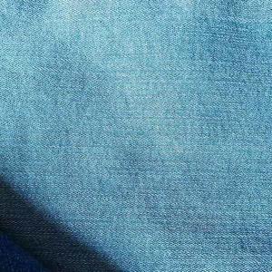 Quality Weave Twill Fall Winter Fabrics 90*62 11OZ Indigo TR Stretchy Denim Blended Material wholesale