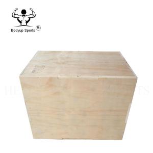 Quality Plywood Crossfit Essential Equipment Wooden Plyo Box With Embossing Handling wholesale