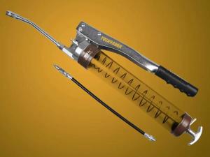 Quality Transparent Rod Hand Grease Gun Hand Pump Mouth Shape Simple Operation wholesale