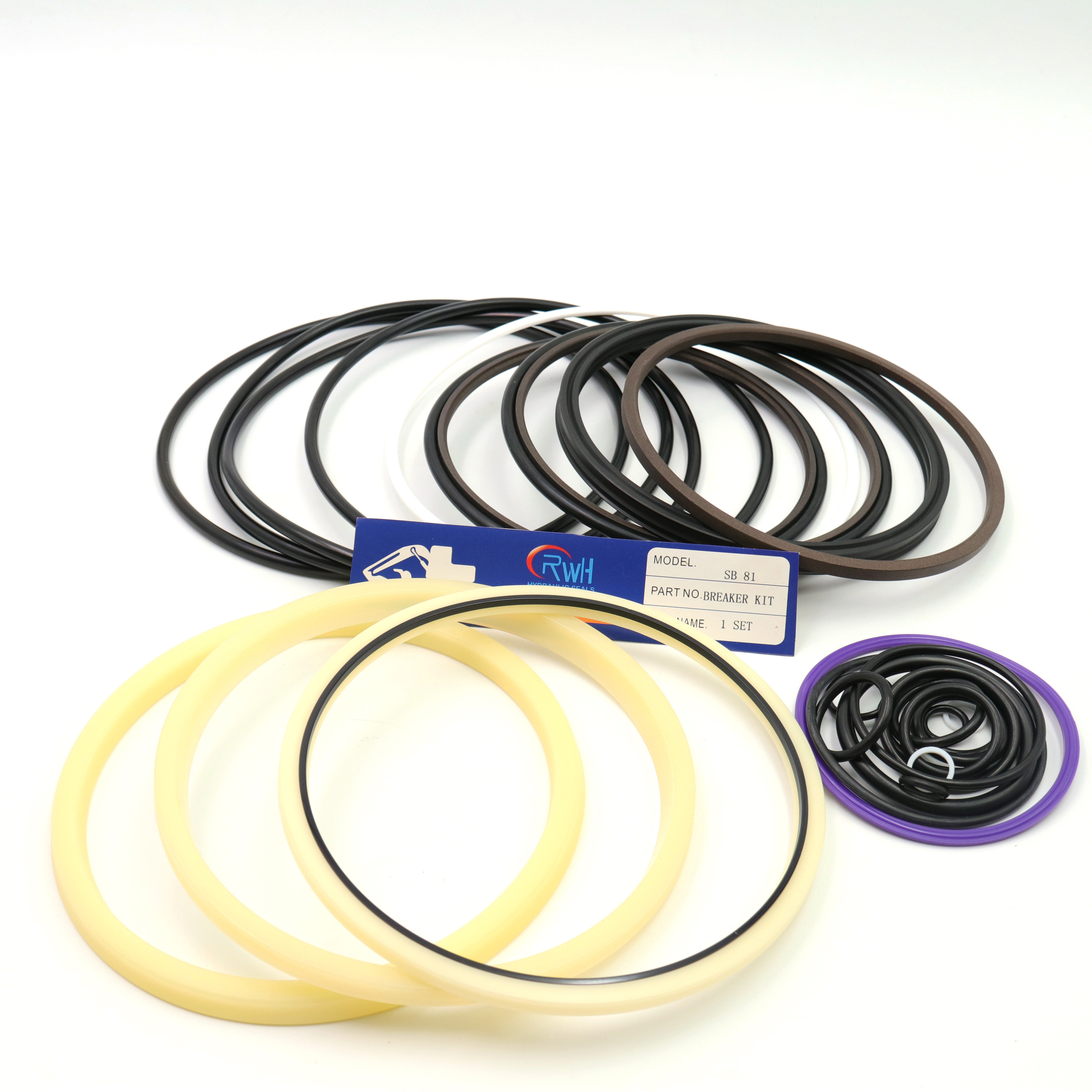 Repair Rock Hammer Hydraulic Breaker Seal Kit Pu Rubber For Sb81