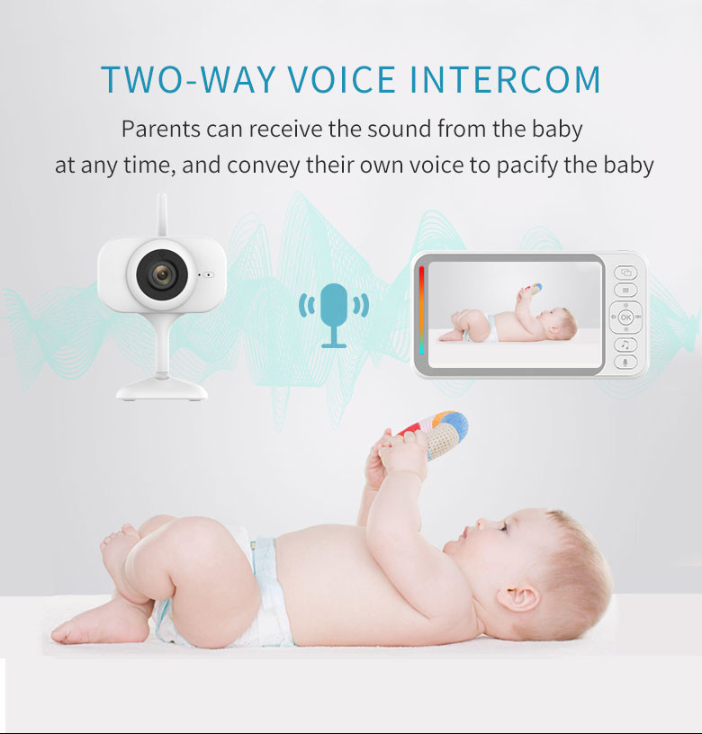 4.3" VOX Pet Camera Video Audio Two Way Monitor Multiple Languages