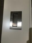 Hotel White Painted Internal Wooden Sliding Doors 45mm Thickness