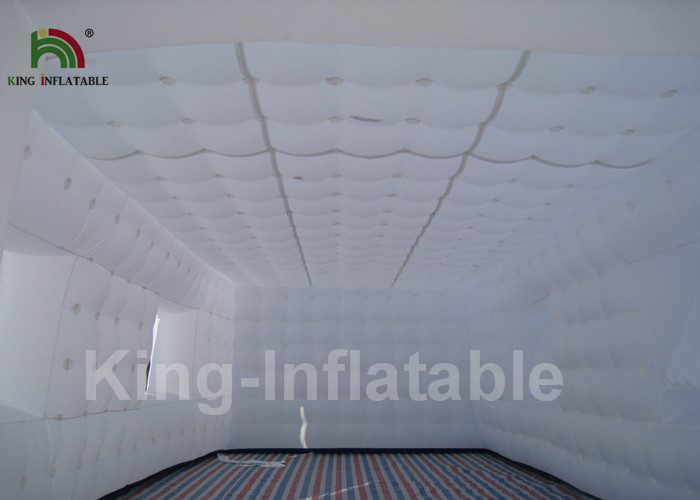 PVC Tarpaulin White Inflatable Wedding Party Tent Rectangle Shape 39.4ft * 19.7ft