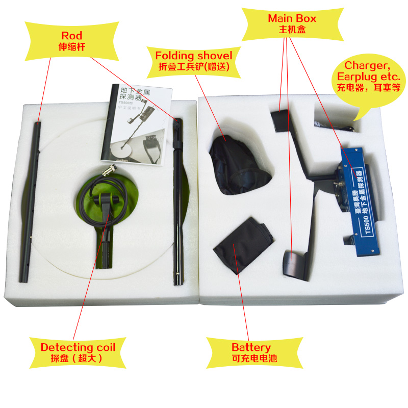 Superior High Sensitive Metal Detector , Portable Metal Detectors Large Detection Area