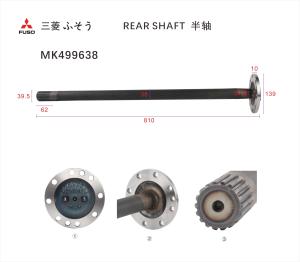 Quality Rear Shaft Engines Spare Parts For Construction Machinery wholesale