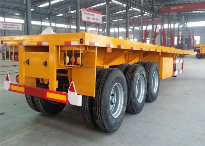 Flatbe Container Transport Trailer Chassis 40 ton ,60ton,
