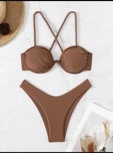 Quality Stylish Swimming Suits Bikini With Removable Padding For Beach Black Sexy Bikini Womens Underwear Sets wholesale