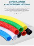 PA Polyamide Colored Electrical Conduit, AD15.8 Nylon Corrugated Tube 12mm