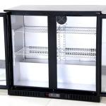 900*520*835mm Commercial Glass Door Coolers 208L Double glass display fridge