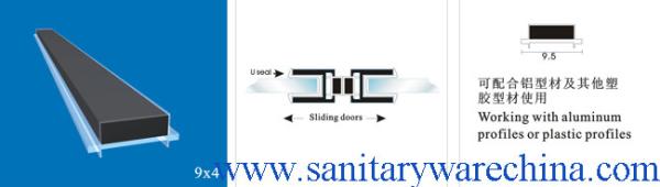 Sealing Strips/waterproof magnetic strips/shower door seals/PVC Magnetic Seal
