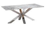4 Person Cross Base Luxury Modern Dining Tables For Living Room