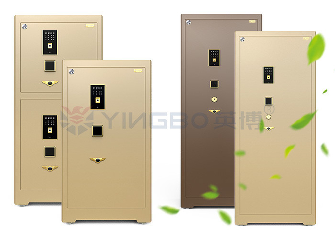 H1880mm Thickened Office Safe Box Double Rows Anti Explosion Latches Dual Intelligent Alarm
