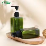 280ML Transparent Shampoo Bottle Square Flat Plastic Lotion Spray Bottle Screen