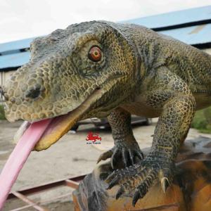 Quality Snowproof 4m Realistic Animatronic Animals Komodo Dragon Model wholesale