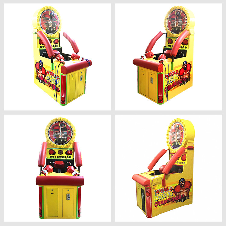 Coin Operated Dragon World Championship Boxing Punch Arcade Game Machine