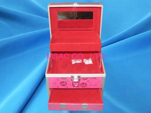 Quality Multi - Purpose Aluminium Cosmetic Case Red Lining Inside L 220 X W 150 X H 180mm wholesale