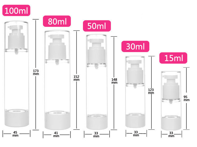 Empty bottle Airless spray bottle for perfume