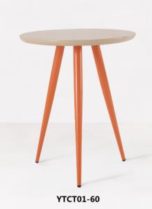 Quality Colourful Wood Iron Restaurant wedding lesiure table (YTCT01-60) wholesale