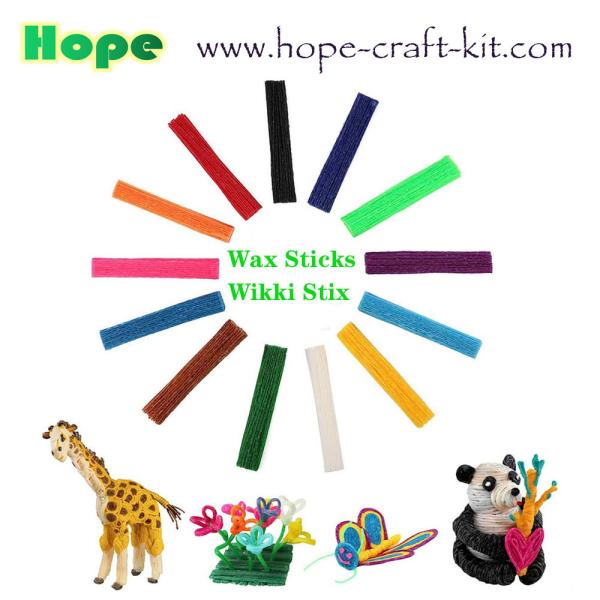 Flexible Magic Wax Sticks Wax Wire Wikki Stix Doodle Sticks for Kids DIY Art